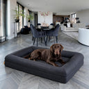 Orthopedische Hondenbed - Textured Linen Onyx