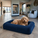 Orthopedische Hondenbed - Velvet Cord Navy