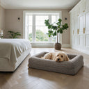 Orthopedische Hondenbed - Vintage Tweed Amber Grey
