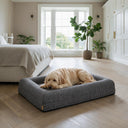 Orthopedische Hondenbed - Vintage Tweed Black&White