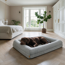 Orthopedische Hondenbed - Vintage Tweed Blue Ivory
